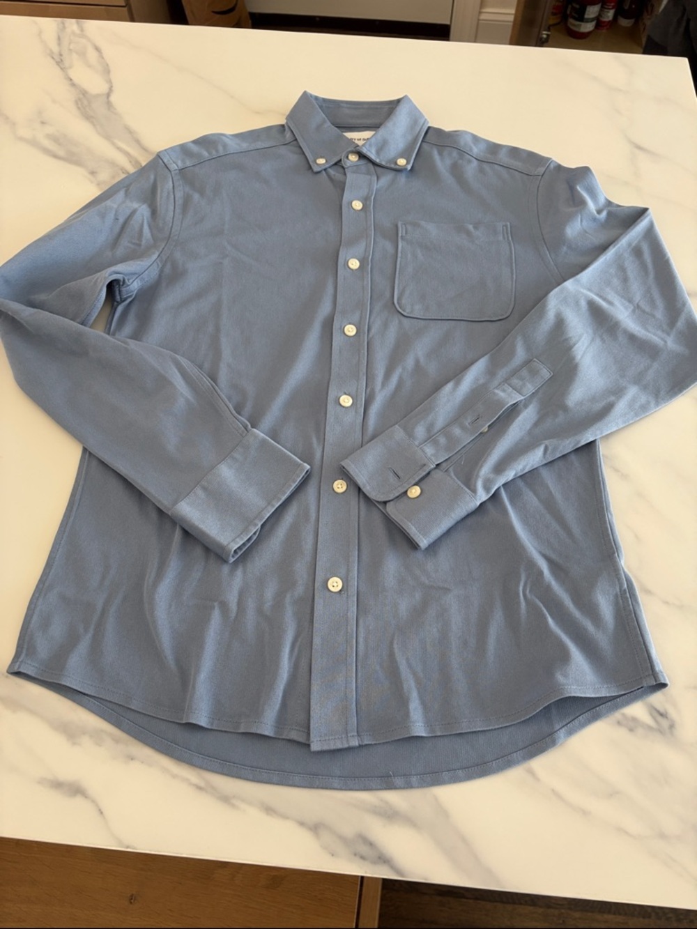 Ministry of Supply Men's Light Blue Button-Down Shirt men XS